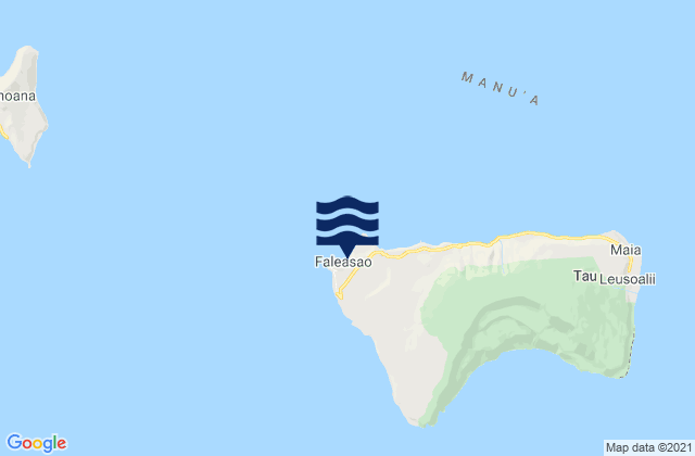 Mapa de mareas Faleāsao, American Samoa