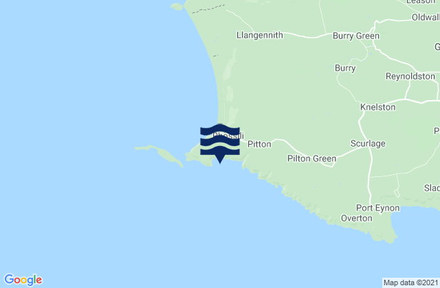 Mapa de mareas Fall Bay Beach, United Kingdom