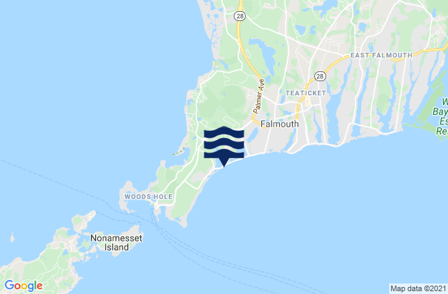 Mapa de mareas Falmouth Heights Beach, United States