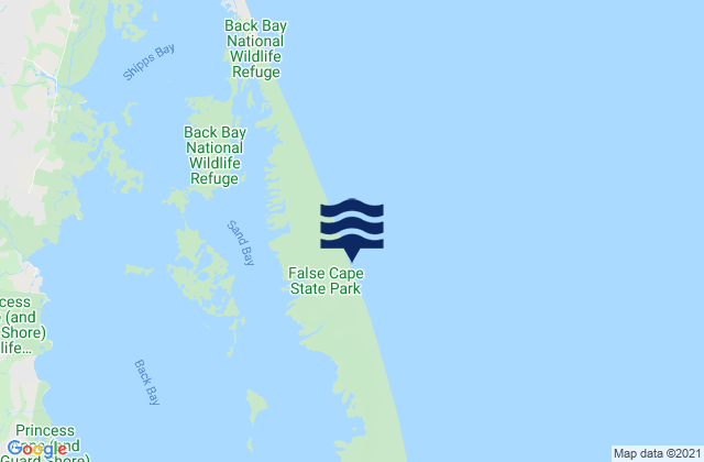 Mapa de mareas False Cape, United States