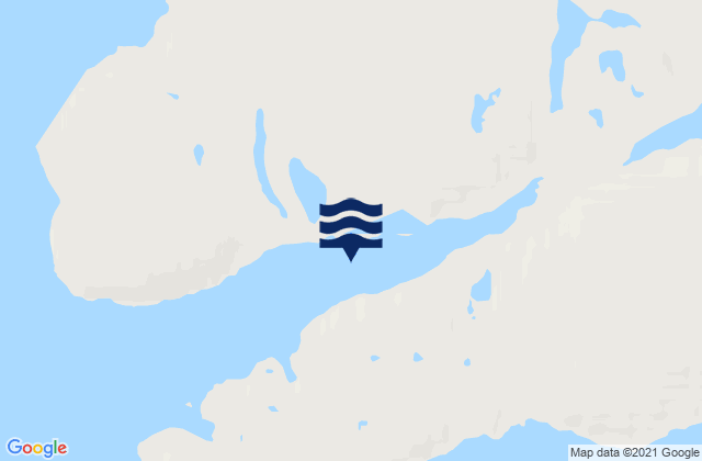 Mapa de mareas False Strait, Canada