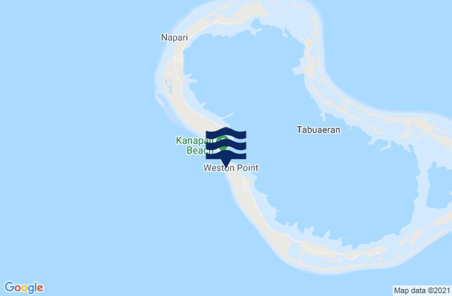 Mapa de mareas Fanning Island, Kiribati