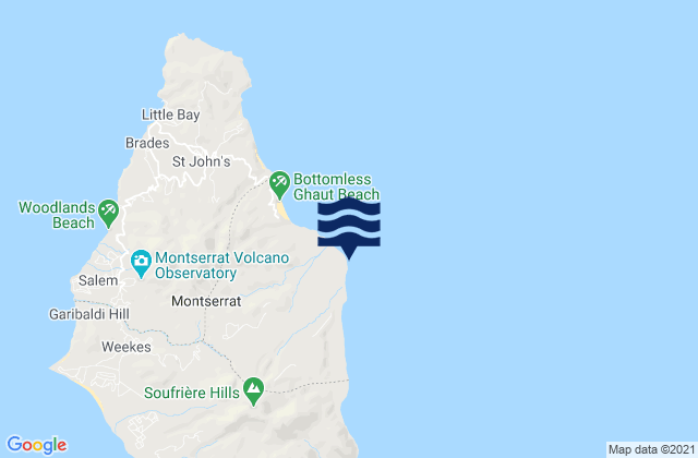 Mapa de mareas Farm bay, Guadeloupe