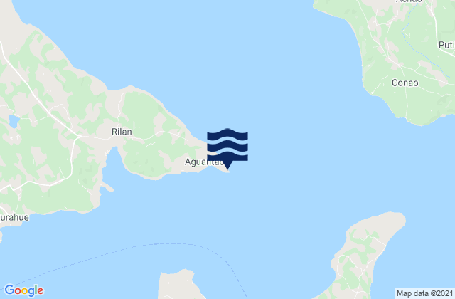 Mapa de mareas Faro Punta Aguantao, Chile