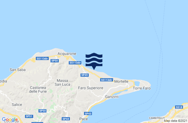 Mapa de mareas Faro Superiore, Italy