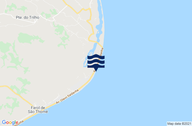Mapa de mareas Farol de Açu, Brazil