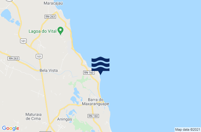Mapa de mareas Farol de São Roque, Brazil