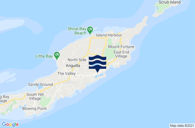 Mapa de mareas Farrington, Anguilla