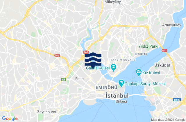 Mapa de mareas Fatih, Turkey