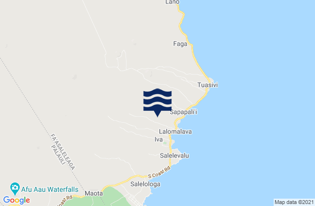 Mapa de mareas Fa‘asaleleaga, Samoa