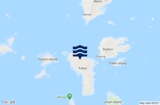 Mapa de mareas Fefen Municipality, Micronesia