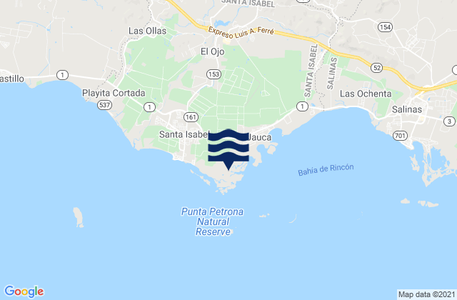 Mapa de mareas Felicia 1 Barrio, Puerto Rico