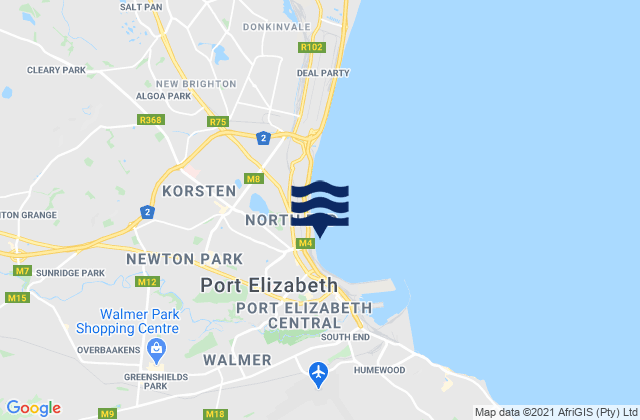 Mapa de mareas Fence (Port Elizabeth), South Africa