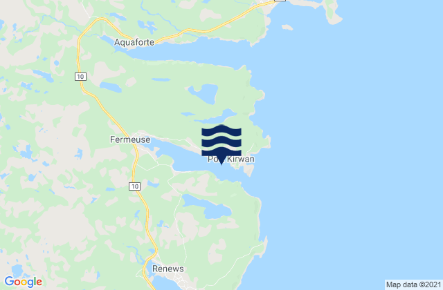 Mapa de mareas Fermeuse Harbour, Canada