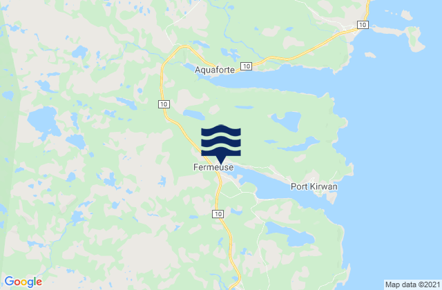 Mapa de mareas Fermeuse, Canada