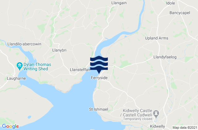 Mapa de mareas Ferryside, United Kingdom