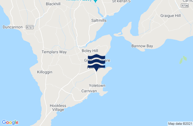 Mapa de mareas Fethard, Ireland