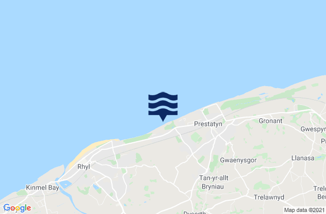 Mapa de mareas Ffrith Beach, United Kingdom