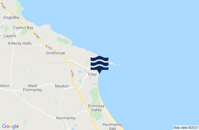 Mapa de mareas Filey, United Kingdom