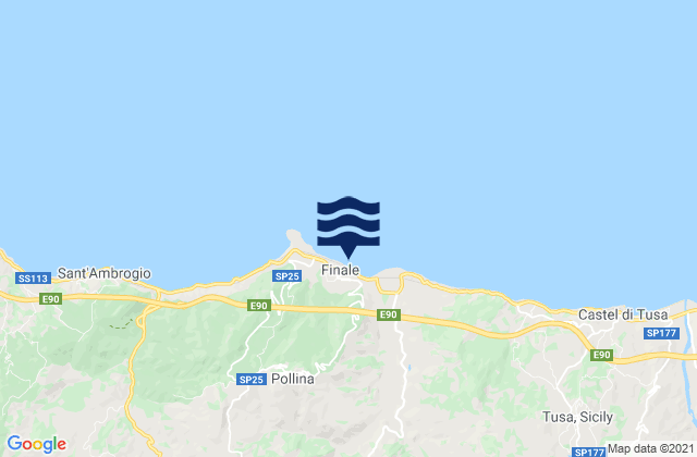 Mapa de mareas Finale, Italy