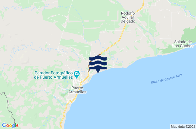Mapa de mareas Finca Blanco, Panama