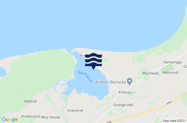 Mapa de mareas Findhorn Bay, United Kingdom