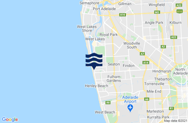 Mapa de mareas Findon, Australia