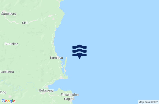 Mapa de mareas Finsch Harbor, Papua New Guinea