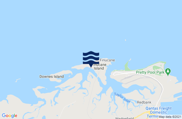 Mapa de mareas Finucane Island, Australia