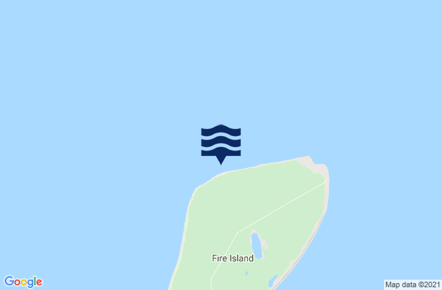 Mapa de mareas Fire Island, United States
