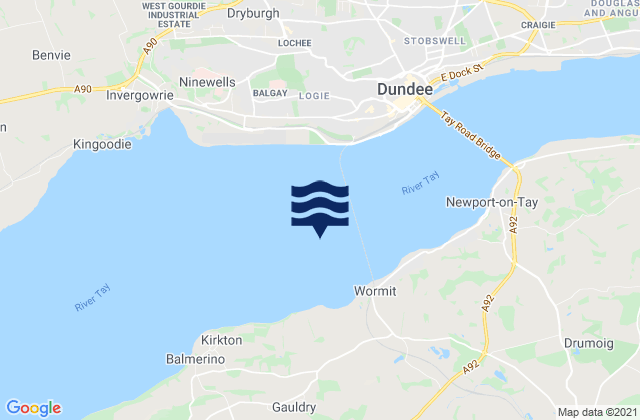 Mapa de mareas Firth of Tay, United Kingdom