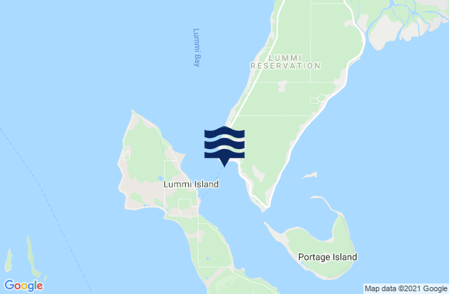 Mapa de mareas Fishermans Cove (Gooseberry Point), United States