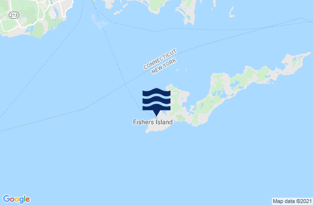 Mapa de mareas Fishers Island, United States