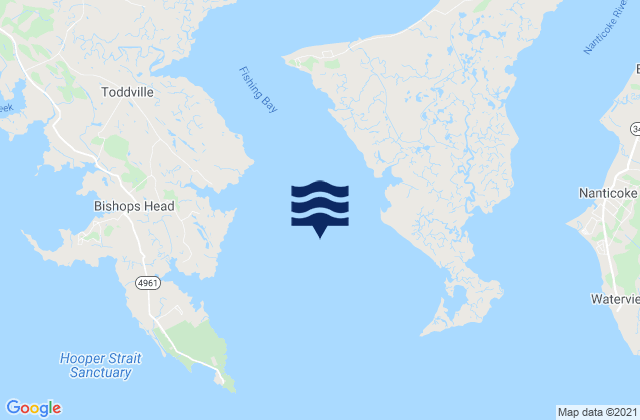 Mapa de mareas Fishing Point, Fishing Bay, Chesapeake Bay, United States