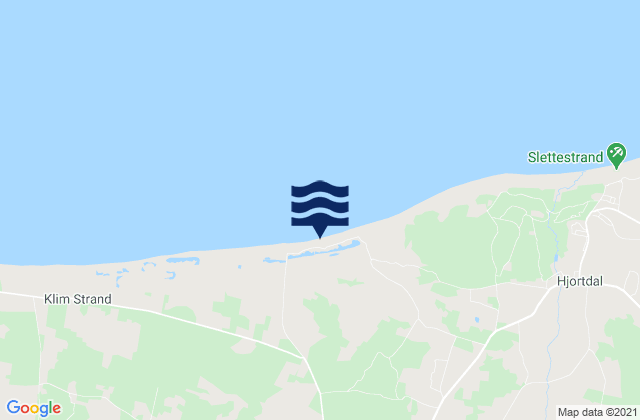 Mapa de mareas Fjerritslev, Denmark