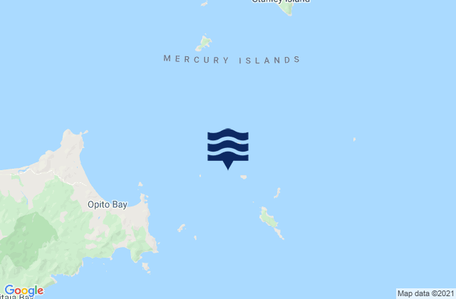 Mapa de mareas Flat Island, New Zealand
