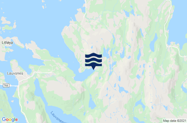 Mapa de mareas Flatanger, Norway