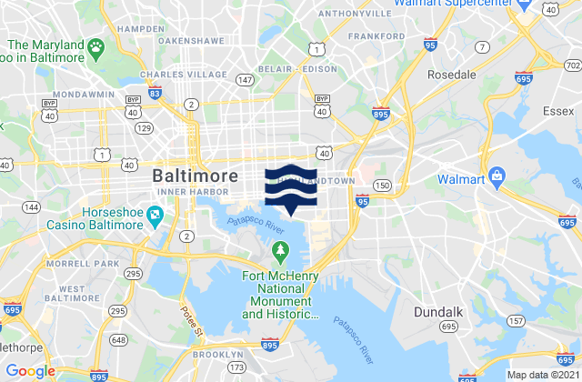 Mapa de mareas Fleet Point, Chesapeake Bay, United States