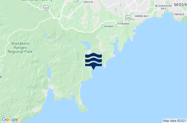 Mapa de mareas Fletcher Bay, New Zealand