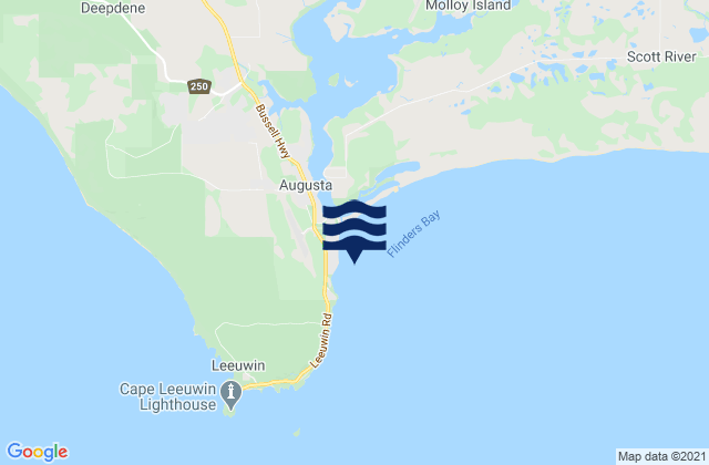 Mapa de mareas Flinders Bay, Australia