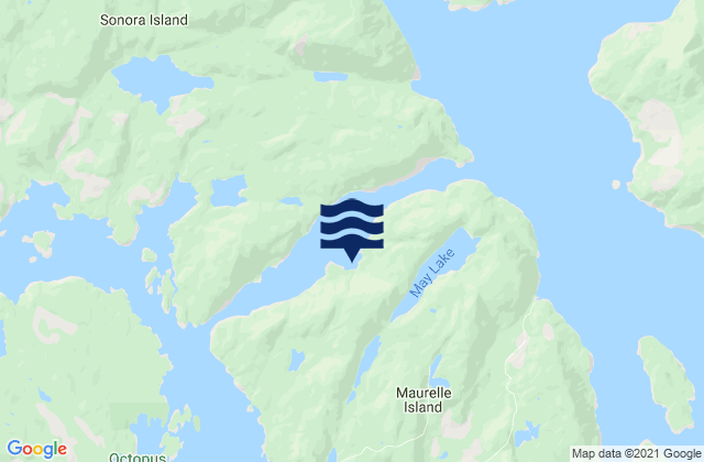Mapa de mareas Florence Cove, Canada