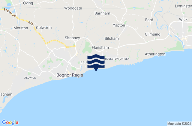 Mapa de mareas Fontwell, United Kingdom