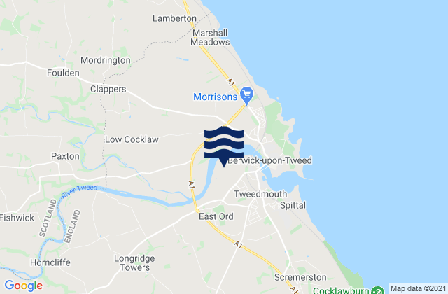 Mapa de mareas Ford, United Kingdom
