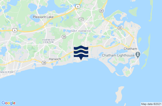 Mapa de mareas Forest Street Beach, United States