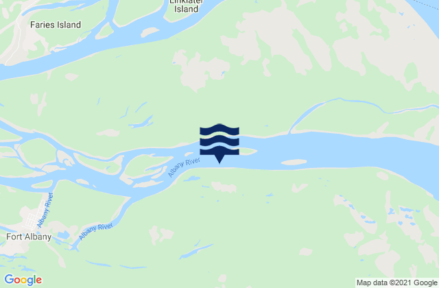 Mapa de mareas Fort Albany, Canada