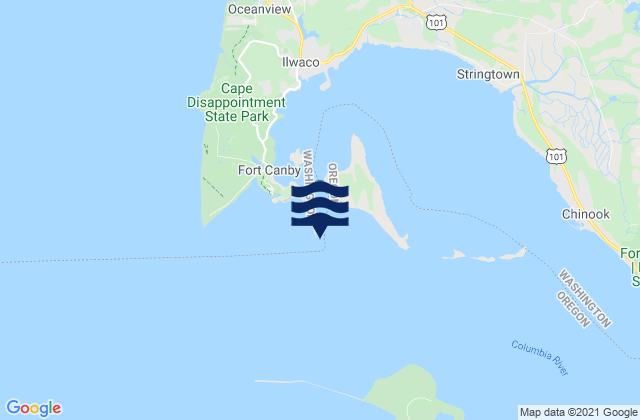 Mapa de mareas Fort Canhy, United States