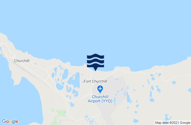 Mapa de mareas Fort Churchill, Canada