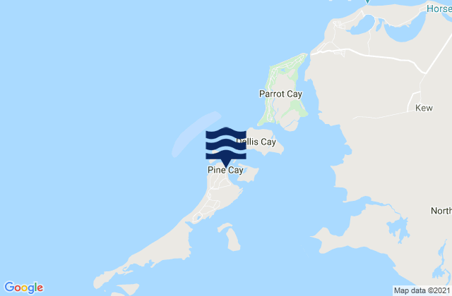 Mapa de mareas Fort George Cut (Pine Cay), Haiti