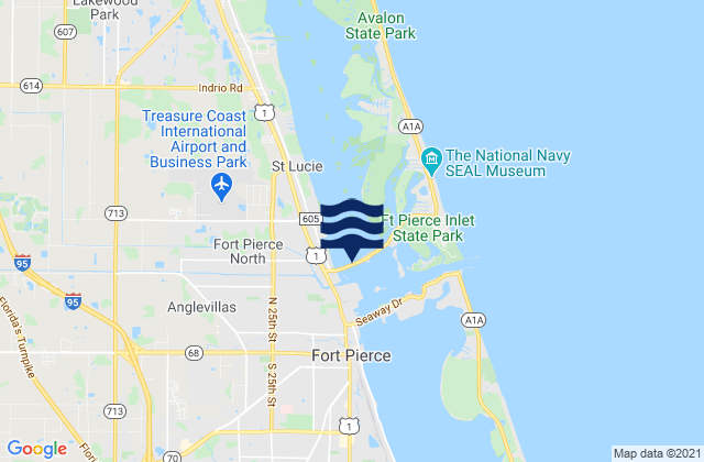 Mapa de mareas Fort Pierce North Beach Causeway, United States