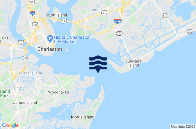 Mapa de mareas Fort Sumter, United States